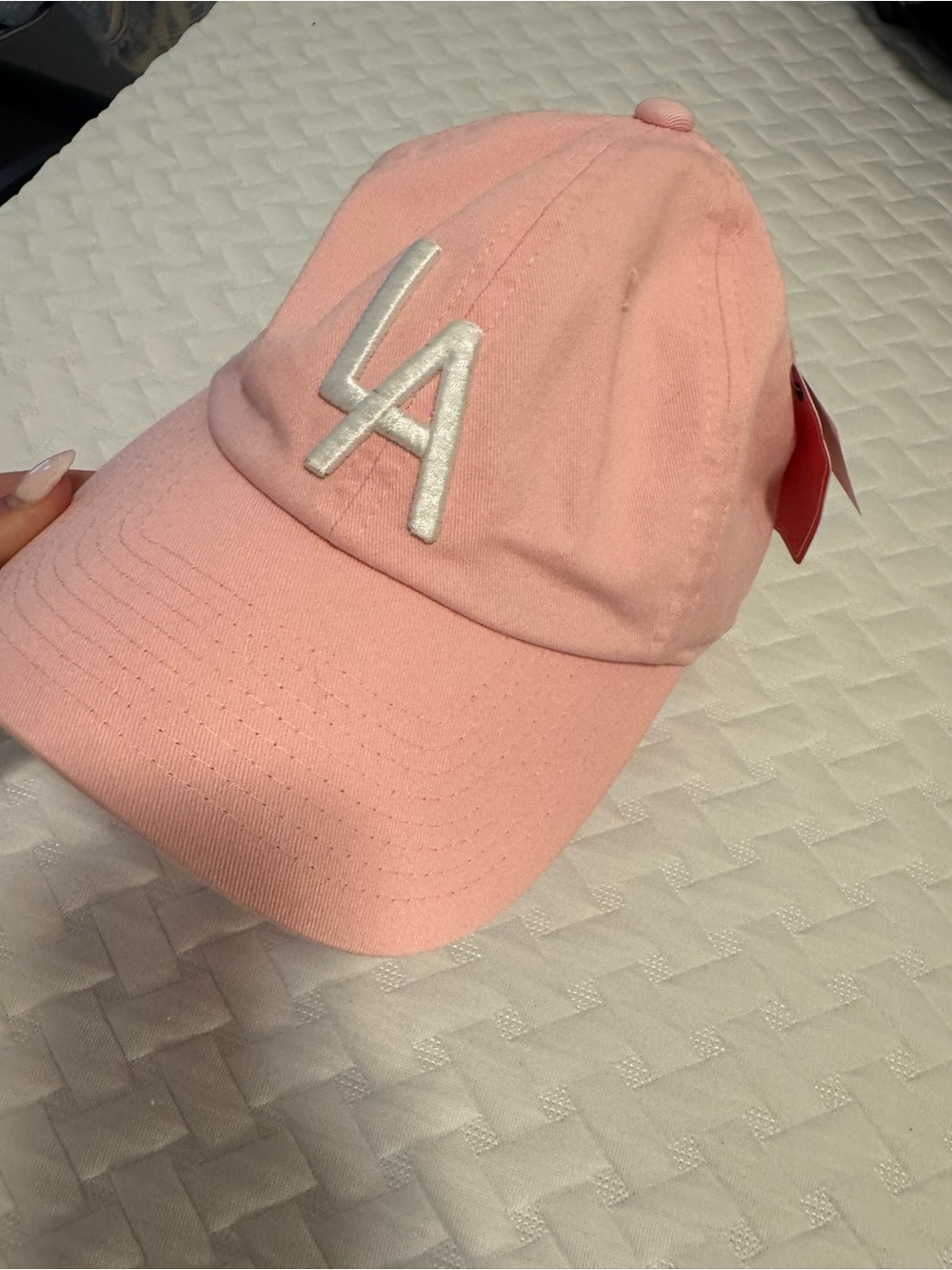 Nordstrom Pink LA Embroidered Baseball Cap